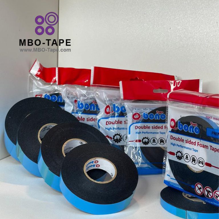 چسب دو طرفه فوم روکش آبی برند bono tape